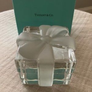 Tiffany & Co Crystal Bow Tie Box.